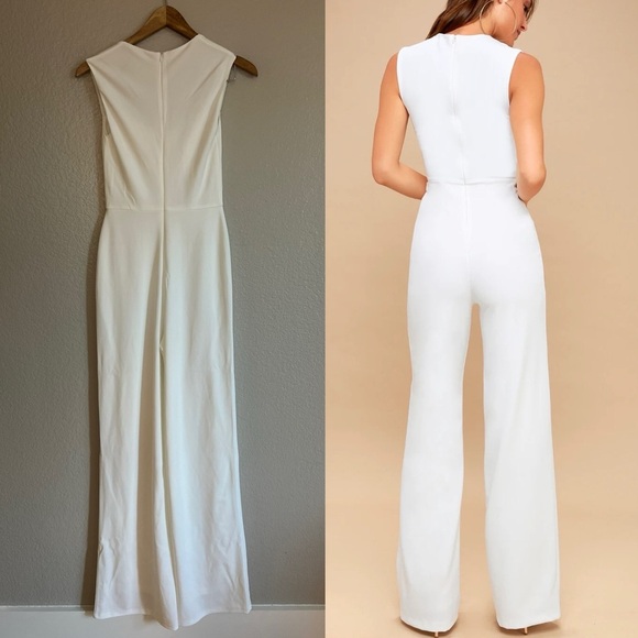 NWOT Enticing Endeavors White Jumpsuit - Picture 3 of 6